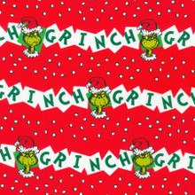 Red Grinch Stripe - Robert Kaufman Cotton (ADE20998 223)