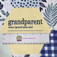 Banana Grandparents Digital - Shannon Fabrics Cuddle Minky