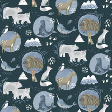 Polar Pals Night - Windham Flannel (53418F-4)