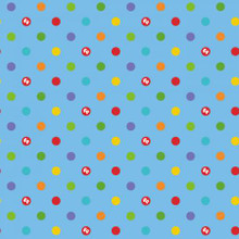 Medium Blue Lets Play Dots - Riley Blake Flannel ( F12014R-BLUE)