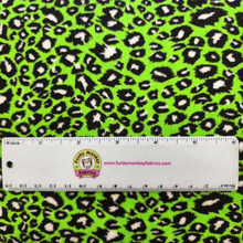 CLEARANCE Neon UFO Cheetah Digital - Shannon Fabrics Cuddle Minky