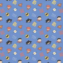 Justice League Boy Editorial Blue - Camelot Cotton (23421447-2)