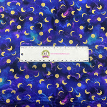 Purple Celestial Moon Metallic - Timeless Treasures Cotton