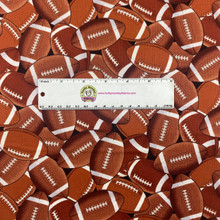 Brown Footballs Packed - Timeless Treasures Cotton