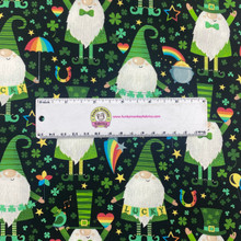 Spring Luck Gnomes Green - Freckle & Lollie Cotton