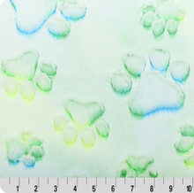 Parakeet Prism Paws Luxe - Shannon Fabrics Cuddle Minky (lcppawsparakeet)