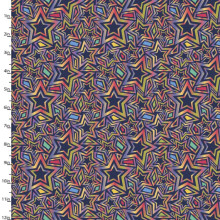 Rainbow Rhythm Ombre Stars - 3 Wishes Cotton (20703-MLT)