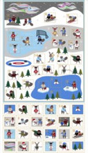 Advent Calendar Purely Canadian Eh - Robert Kaufman Cotton Panel (22583-1)