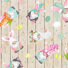 Hopping Gnomes Pastel Digital - Shannon Fabrics Minky