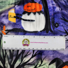 Pumpkin Heads Amethyst Digital - Shannon Fabrics Minky