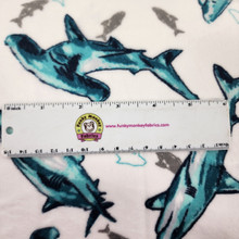 Fintastic! Teal Digital - Shannon Fabrics Cuddle Minky