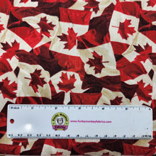 Oh Canada Canadian Flags - Northcott Cotton