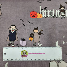 CLEARANCE Spooky Hollow Main Charcoal - Riley Blake Cotton