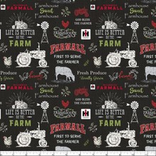 Farmall Chalkboard - Sykel Cotton (10341-blk)

