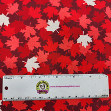 Canadian Christmas Red Maple Leaves - Windham Fabrics Cotton
