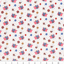 White Dumbo Circus Act - Camelot Cotton (85160502)