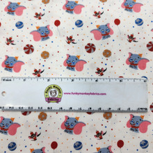 White Dumbo Circus Act - Camelot Cotton