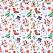 Santas Double Sided Cloud Cuddle - Shannon Fabrics Cuddle Minky ( CCSANTASMULTI)