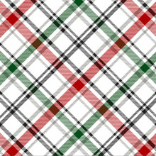  Xmas Plaid Digital - Shannon Fabrics Cuddle Minky (dcxmasplaidcardinal)