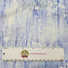 CLEARANCE Periwinkle Winter Bliss Digitally Printed - Hoffman Fabrics