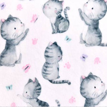  Are You Kitten Me Cloud Cuddle - Shannon Fabrics Cuddle Minky (ccareyoukittenmhotpink