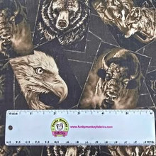 Spirit Animals Postcards Brown - Camelot Cotton