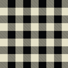 Cream/Black Plaid - Camelot Fleece (8331V-04)