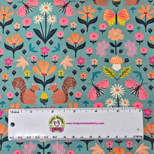 Squirrels & Flowers - Woodland Wander - Dashwood Studio Cotton