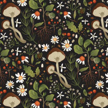 Woodland Mushrooms - David Textiles (DX-4210-4C-1)