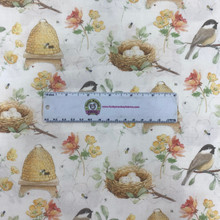 White Garden Scroll - Windham Fabrics Cotton