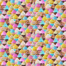 Multi Packed Cupcakes - Timeless Treasures Cotton (CD3781-MULTI)