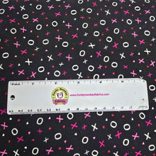 Hugs & Kisses Black - Love You Fur-Ever - Benartex Cotton