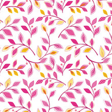 Pink/White Serendipity Small Vine - Benartex Cotton (16121B-24)