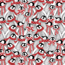 Penguin Pals - Pumpkin Spice Season - Camelot Cotton (49240402-01)