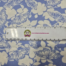 Butterfly Blues Blender Blue - 3 Wishes Cotton