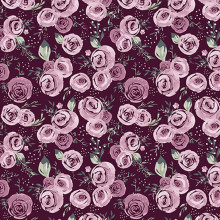 Garden Roses Woodrose Quilting Cuddle - Shannon Fabrics (QCGARDENROSESWOODROSE)