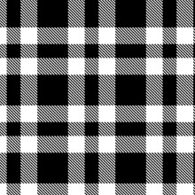 Black Buffalo Check - Blank Cotton (BQ3963-99)