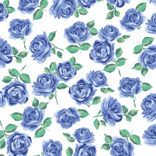 Blue Bonnet Yorkshire - Cottage Rose Lane Quilting Cuddle - Shannon Fabrics (QCCRYORKSHIREBLUEBONNET)