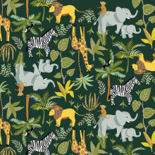 Deep Jungle Living a Wild Life - Windham Flannel (54667F-2)