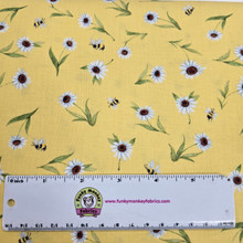 Yellow Daisy and Bee Toss - Wilmington Prints Cotton
