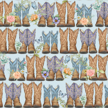 Highland Ranch Dustyboots - Springs Creative Cotton (81427-506028)