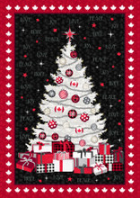 Canadian Christmas Tree Panel - Windham Fabrics Cotton (52758DP-2)