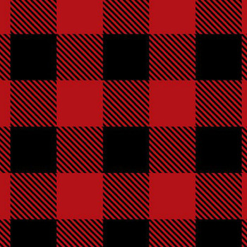 Scarlet/Black Buffalo Check - Shannon Fabrics Minky Scarlet/Black Buffalo Check - Shannon Fabrics Minky