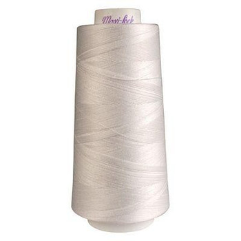 White Maxi-Lock Polyester Serger Thread 50wt - 3000yds White Maxi-Lock Polyester Serger Thread 50wt - 3000yds