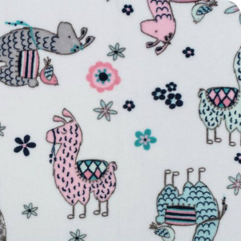 No Prob Llama Blush Minky - 1/2 yard No Prob Llama Blush Minky - 1/2 yard