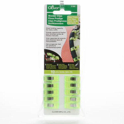 Green Wonder Clips 10 pack