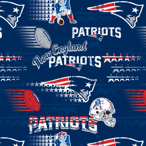 NFL Fancy New England Patriots - Fabric Traditions Cotton (14447-D)