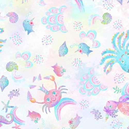 Pastel splish splash Digital Cuddle Print
