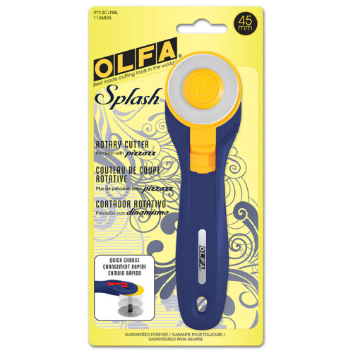 Olfa 45mm Ergonomic Rotary Cutter - Magenta