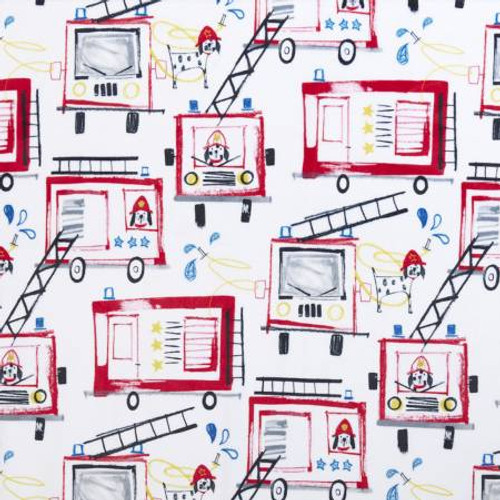 Pups on Trucks Digital - Shannon Fabrics Cuddle Minky